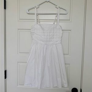 NWT Abercrombie & Fitch Emerson Poplin Mini Dress - White